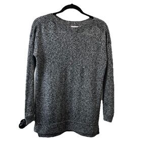 Old Navy Gray Heathered Space Dye Pullover Long Sleeve Sweater Womens Size XS